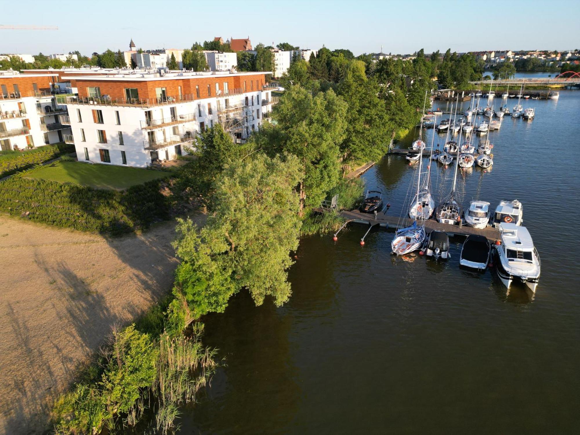 Marina Apartment - Przy Jeziorze, Taras, Tv55" Z Netflix I Prime, Parking Iława Exteriér fotografie
